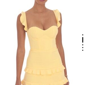 Lucy in the Sky Sunshine Ruffle Mini Dress